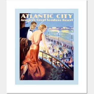 Vintage Travel Poster - Atlantic City Posters and Art